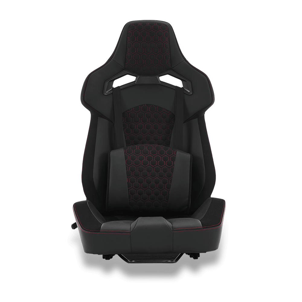 5119H Universele enkele sportstoel met metalen frame, aangepast met race-gemodificeerde auto-e-sportsimulatie-stuurstoel met glijrail