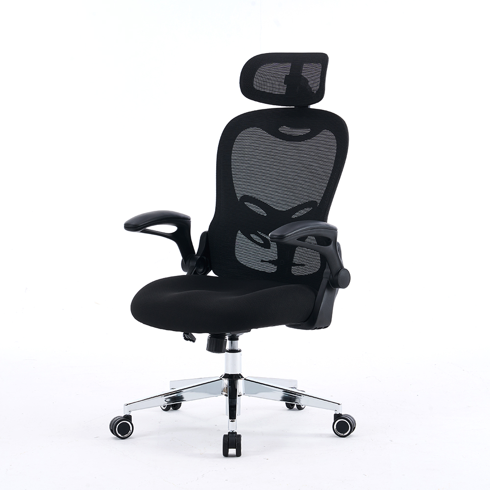 5140 Zwart/wit ergonomische mesh bureaustoel, High Back Computer Chair