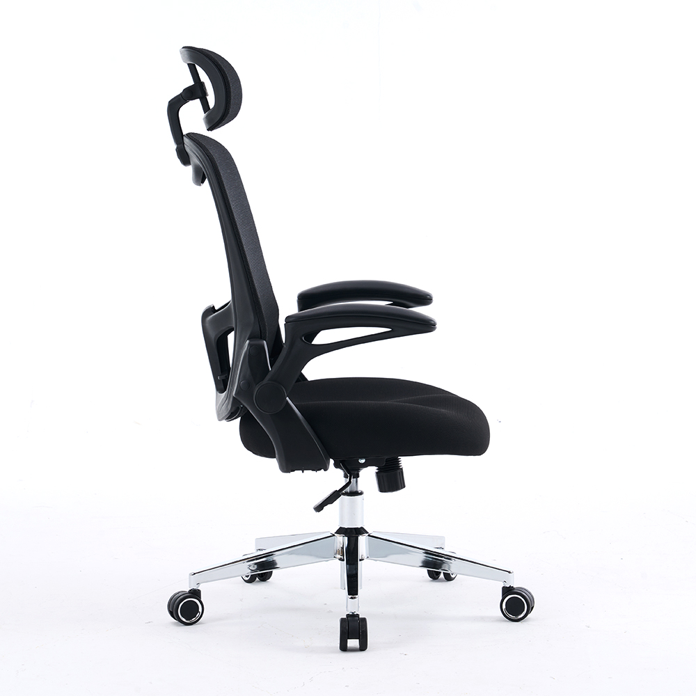 5140 Zwart/wit ergonomische mesh bureaustoel, High Back Computer Chair